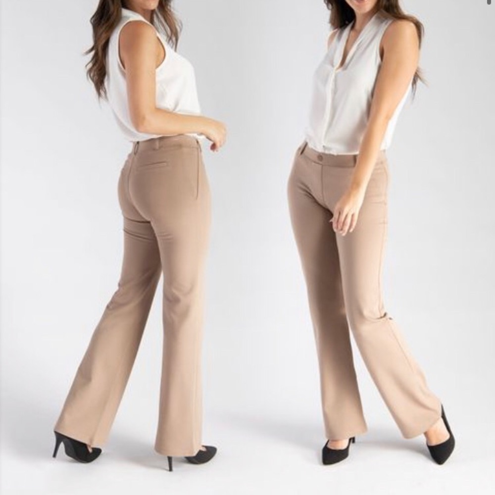 Betabrand Size Large Bootcut Classic Dress Pant Yoga Pants
